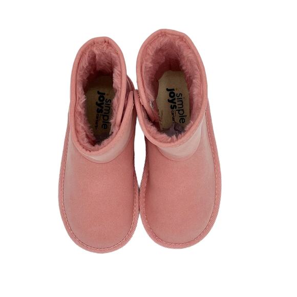 Simple Joys by Carter Kai Winter Boot Pink Size 10 - Picture 2 of 12
